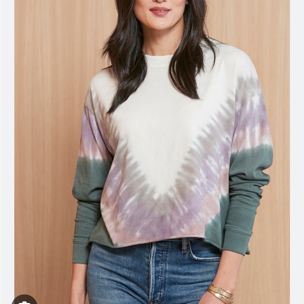 Evereve Daydreamer Dusty Rose Tie Die Tee